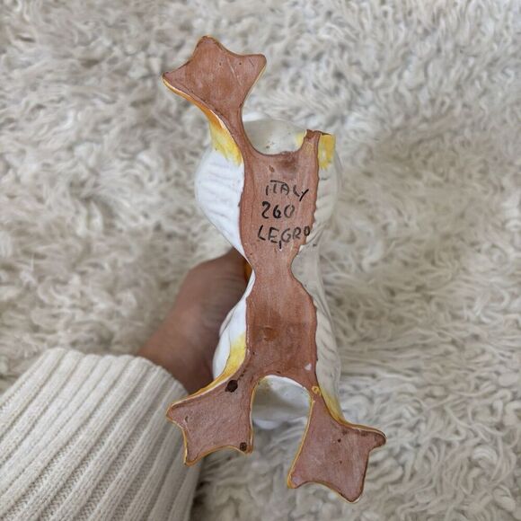 Lot Of  2 Vintage Ceramic Goose Oil Vinegar Set Legro Italy & Ceramics By Fran - Picture 6 of 11